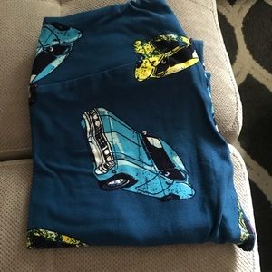LuLaRoe One Size Leggings Cars